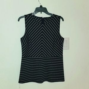 EUC* Ann Taylor Fitted Pinstriped Top